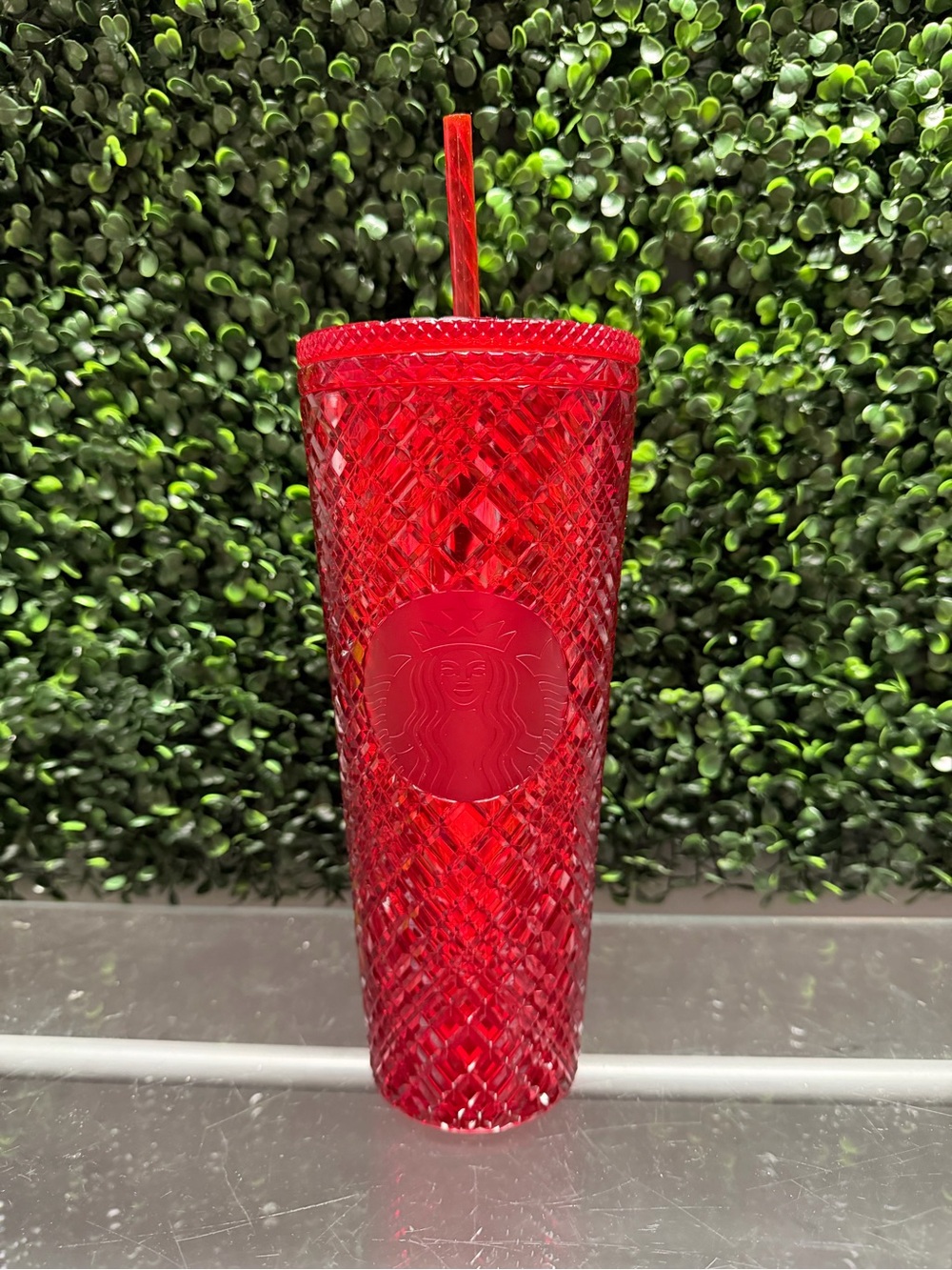 Starbucks Red Transparent Tumbler Cup